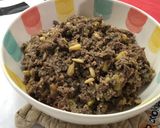 Foto del paso 6 de la receta Tostas de morcilla, peras, piñones y queso gratinado