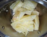 Hình bước làm 1 của món Khoai mì quết cuốn bánh tráng