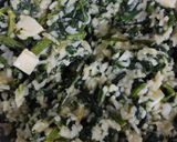 Foto del paso 3 de la receta: Timbal de arroz, queso y espinacas