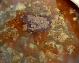 A picture of step 5 of My Hot Pork Curry in a lot of Curry Sauce with Rice 🤩.