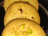 Eggless pistachio cookies without oven