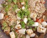A picture of step 6 of Veg pulao.