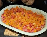 Une image de l'étape 5 de Gratin de butternut au cervelas.