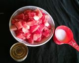 A picture of step 1 of Watermelon smoothie.