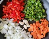 Foto del paso 1 de la receta Arroz con verduras y salsa de soja