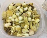 Hình bước làm 3 của món Hành tươi muối 