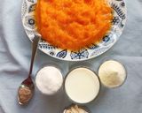 A picture of step 1 of Sweet Papaya Halva.