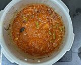 A picture of step 3 of Rajma Chawal.