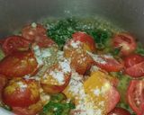 A picture of step 3 of Allu palak.