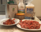 Foto del paso 1 de la receta: Hamburguesa de chorizo con champiñones al ajillo