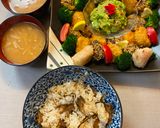 A picture of step 6 of Scallop and Mushroom Fry with Avocado Dip 🎄.