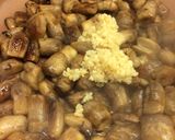 A picture of step 4 of Cream of Mushroom Soup.