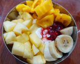 Hình bước làm 3 của món Sữa chua trái cây