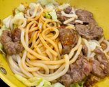 Hình bước làm 5 của món Mì Udon Xào Thịt Bò