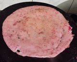 A picture of step 2 of Beetroot dosa.