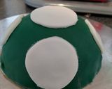 A picture of step 10 of Super Mario Mushroom Cake.