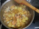 Fideos a la cazuela con pescado y marisco