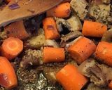 Une image de l'étape 1 de Fenouil et carottes au lard miel thym et cardamome.