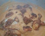 A picture of step 13 of Butter Chicken gravy with drumsticks 😋.
