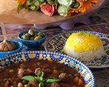 عکس مرحله 9 از دستور خورشت نخود فرنگی لبنانی