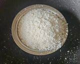 A picture of step 1 of Red Dragon Fruit Coconut Burfi.