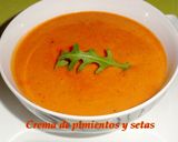 Foto del paso 8 de la receta Crema de pimientos y setas