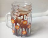 A picture of step 4 of Oreo chocolate shake.