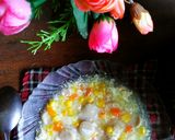 Foto langkah ke 8 dari resep Sup Ayam Jagung Warna Warni.