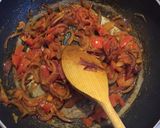 A picture of step 5 of Baingan Bharta/ Aubergine Indian restaurant style.