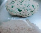 A picture of step 2 of Methi Kachori.