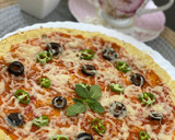 صورة لخطوة 8 من وصفة بيتزا الزهره 🍕 كيتو 💛