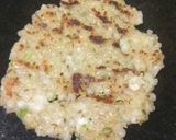 A picture of step 6 of Sabudana paratha.