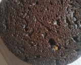 A picture of step 4 of Black forest cake.