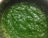 A picture of step 2 of Palak paneer.