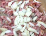 A picture of step 1 of My Smoked Bacon, Leek & Spinach Quiche 😆.