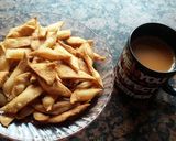 A picture of step 4 of Namak paray.