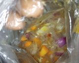 A picture of step 4 of Egg tofu with veggies (awarar kwai).