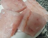 Foto del paso 1 de la receta: Filete de robalo en salsa de ají, curry y 🥥