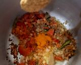 A picture of step 4 of Dal Lauki.