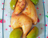 Foto del paso 9 de la receta: Pollo asado con manzanas ácidas y salsa suave de chocolate