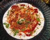 A picture of step 6 of Sweet Potato Tikki Chaat.