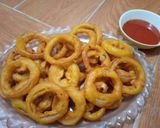 A picture of step 7 of Onion Ring Pakora.