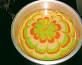 A picture of step 1 of Tricolour cake.