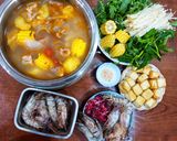 Hình bước làm 5 của món Lẩu chua cay