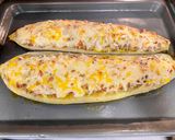 Foto del paso 9 de la receta: Calabacín relleno con gratinado de queso