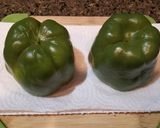 A picture of step 3 of Cheesy Stuffed Green Bell Peppers.