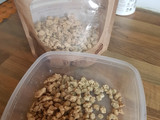 Pollito asado y revuelto de verduras con soja