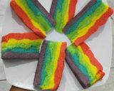 Foto langkah ke 5 dari resep Rainbow Cake Kukus.