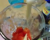 Foto langkah ke 2 dari resep Jus Pepaya Mawar creamy segar.