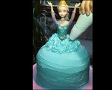Foto del paso 5 de la receta: Pastel de princesa Elsa - Frozen